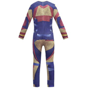 Descendants 3 Carlos Gil Cosplay Costume – Polyester 3D Printed Jumpsuit with Wig for Adults and Kids, Ideal for Halloween Events