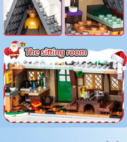 766pcs Christmas Cottage Building Toys Building Block Brick Set Kids Christmas Gift