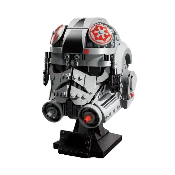 Star Wars Model Figure Stormtrooper Vader Tie Fighter Pilot Helmet Series  Building Blocks Brick Set