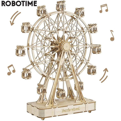 Robotime Rolife Rotatable Ferris Wheel – 232pcs DIY 3D Wooden Model Kit