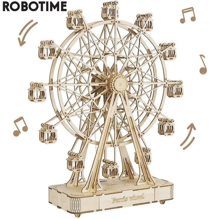 Robotime Rolife Rotatable Ferris Wheel – 232pcs DIY 3D Wooden Model Kit