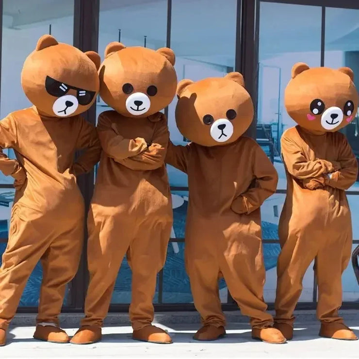 Brown Bear Mascot Costume – Cartoon Animal Character Cosplay for Carnival, Events & Identity V Theme