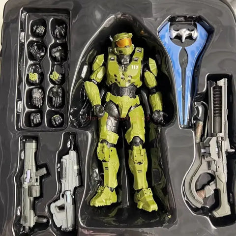 Sentinel Master Chief Action Figure Pvc Anime Collection Model Mjolnir Mk Vi Sv Action 18cm John117 S117 Movable Doll Toys