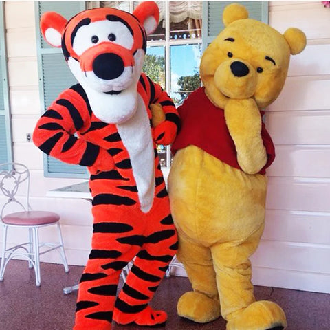 Pooh Bear Mascot Costume – Cartoon Character Cosplay for Advertising, Carnival & Party Events