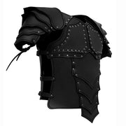 Medieval Steampunk Victoria Knight Pirate Costume – Leather Vest Armor with Body, Shoulder Pauldrons for Men’s LARP and Cosplay