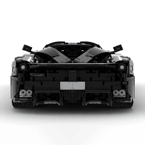 MOC 42143 High-Tech Black SP3 Sports Car Kit Building Bricks 3636 Pcs