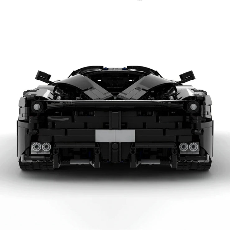 MOC 42143 High-Tech Black SP3 Sports Car Kit Building Bricks 3636 Pcs