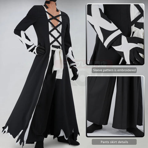 HOLOUN Bleach Kurosaki Ichigo Cosplay Outfit Haori Vest Pants