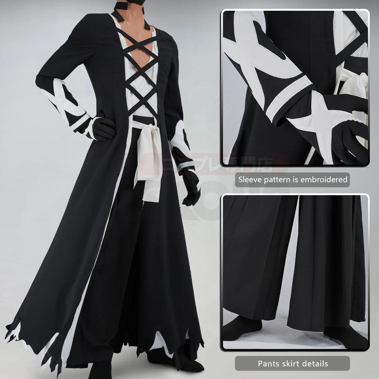 HOLOUN Bleach Kurosaki Ichigo Cosplay Outfit Haori Vest Pants