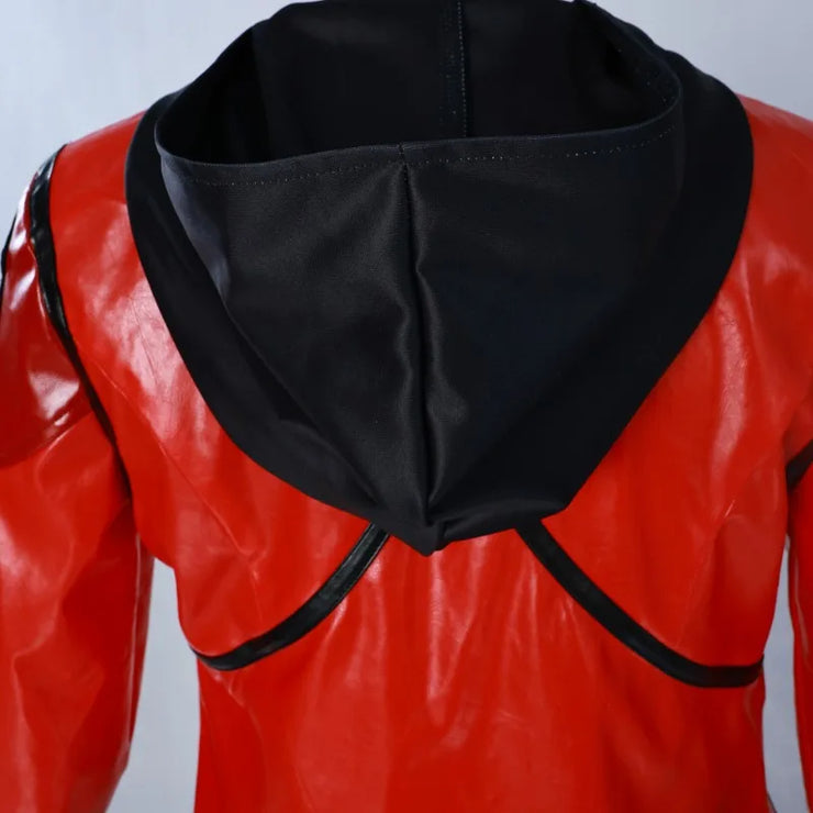 Arcane Vi Cosplay Costume Wig Hair for Anime Jinx Sister Cosplay Outfits Vi Cosplay Shoes Boots Leather Jacket