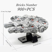 900+ Piece Galaxy Falcon Starfighter – Space Battle Starship Building Block Set