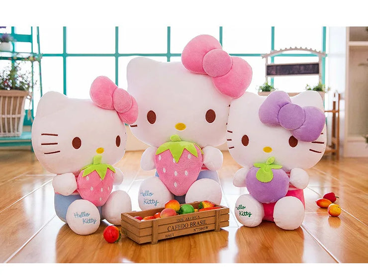 Sanrio Strawberry Hello Kitty Stuffed Plushie Doll