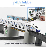 Electric High-Speed Train Set – Harmony Model with DIY Railway Tracks for Kids