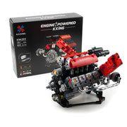 660PCS V8 Engine Model Technical Building Blocks K96203 With Motor + LED Light APP Control Programmable Cars Assembly Bricks Toy