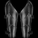 Medieval Steampunk Victoria Knight Pirate Costume – Leather Vest Armor with Body, Shoulder Pauldrons for Men’s LARP and Cosplay