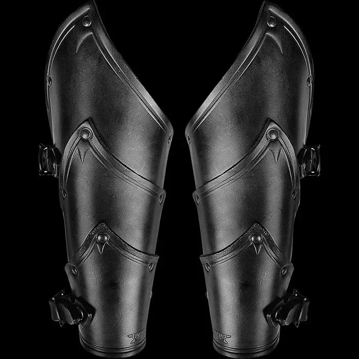 Medieval Steampunk Victoria Knight Pirate Costume – Leather Vest Armor with Body, Shoulder Pauldrons for Men’s LARP and Cosplay