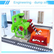 High-Speed Electric Train Set – Realistic Rail Model with Tracks for Kids to Assemble