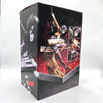 28cm Attack on Titans Levi Ackerman Action Anime Figura Kawai Eren Jaege Mikasa Ackerman The Armored Titan Figure