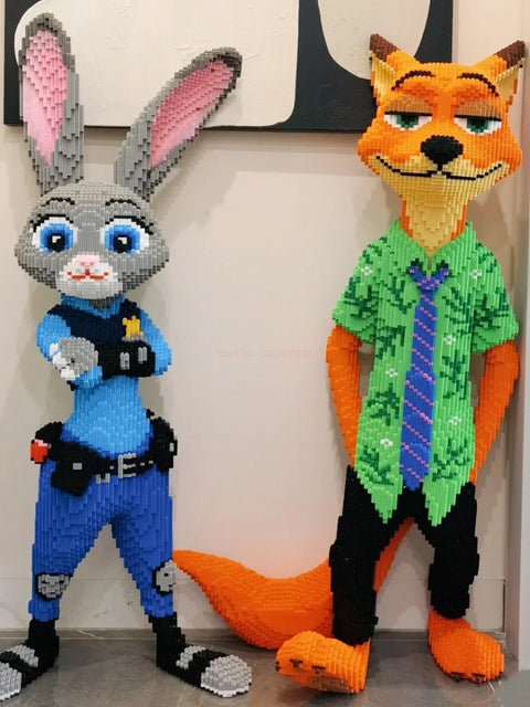 Anime Kawaii Zootopia Children Educational 100cm Tall Three-dimensional Building Blocks Toys