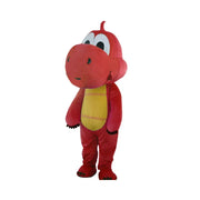 Green, Blue & Red Dinosaur Mascot Costume – Walking Character Outfit with Headgear for Adult Performances & Events