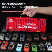 48-Piece Mini Racing Car Set with Play Map & 4-Level Garage – Gift Box Edition for Kids