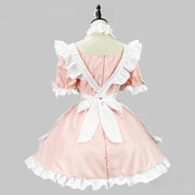 Black and White Lolita Maid Costume – Cute French Apron Dress Uniform for Cafe, Parties, and Cosplay