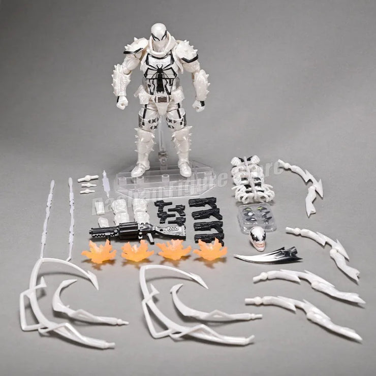 Amazing Yamaguchi Revoltech Agent Venom Action Figure – Superhero Eugene Thompson Model Toy, Perfect Gift Collection