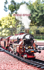 Classic Electric Train Set – Retro Steam Locomotive with Alloy Engine and Tracks for Kids
