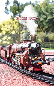 Classic Electric Train Set – Retro Steam Locomotive with Alloy Engine and Tracks for Kids