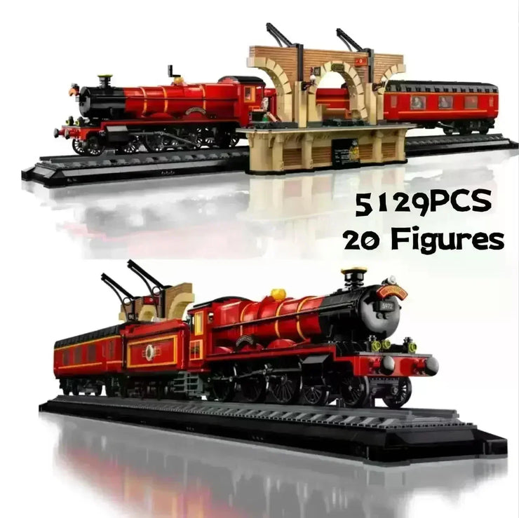 Collector’s Edition 76405 Hogwarts Express Building Set – 5129-Piece Brick Train Model with Minifigures for Adults