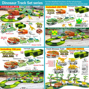 Dinosaur World Road Race Track Set – Flexible Track with Dinosaur Toys and Racing Car for Kids