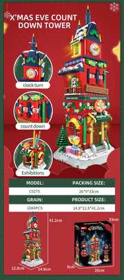 1084pcs New City Creativity Winter Village Christmas House Christmas ART House Model Building Blocks Bricks Kids Toys Christmas Gifts