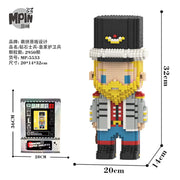 32cm Guardian Model Building Blocks Royal Soldier Figure Block Toy for Boys & Girls Birthday Gift Living Room Decor Assembly Kit