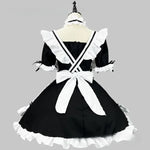 Black and White Lolita Maid Costume – Cute French Apron Dress Uniform for Cafe, Parties, and Cosplay