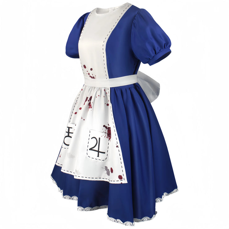 Alice Princess Cosplay Dress – Maid Apron Costume from Madness Returns for Women & Girls Halloween or Party Wear