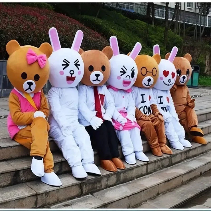 Brown Bear Mascot Costume – Cartoon Animal Character Cosplay for Carnival, Events & Identity V Theme