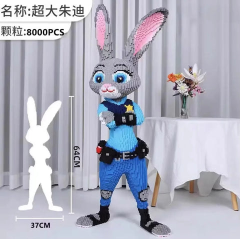 Anime Kawaii Zootopia Children Educational 100cm Tall Three-dimensional Building Blocks Toys