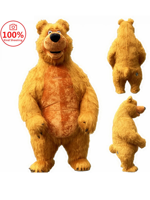 Inflatable Martha Bear Brown Bear Giant Costume Adult Walking Mascot