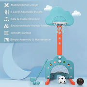 ERGOMASTER Basketball Hoop Set Stand 3-In-1 Sports Kid Center