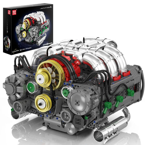 Engine Building Blocks Model Series Technical STEM Toys Moc Tank V8 Engine Supercar W16 Bricks Assembly Toy Set Kids Adults Gift