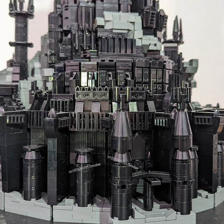 MOC Famous rings Movie Architecture Dark Tower Fortress of Sauron Barad-dur Ultimate Collection 5996 Pcs