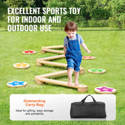 VEVOR Kids Balance Beam Stepping Stones Wooden Balance Boards
