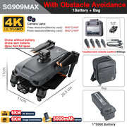 ZLL SG909 SG909MAX Professional Drone With 4K Camera GPS 3-Axis Gimbal 360 Obstacle Avoidance Touch Screen FPV Brushless RC Drone