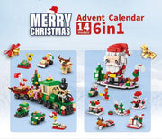 2025 Christmas Advent Calendar 24 Days Countdown Surprise Blind Box Building Blocks Puzzle Assembly Toys For Kids Adult Gifts