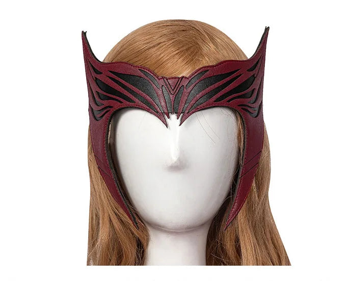 P-Jsmen Female Wanda Maximoff Cosplay Costume Scarlet Witch Headwear Cloak and Pants Full Set Outfit