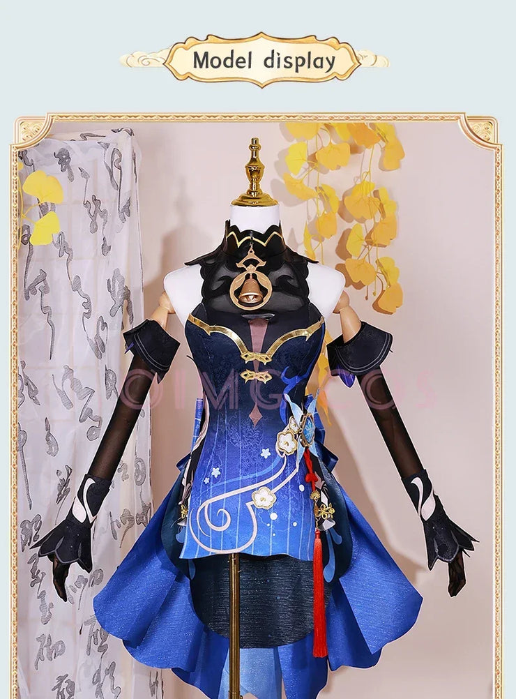 Twilight Blossom Ganyu Cosplay Costume Genshin Impact Adult Uniform Wig Anime Halloween Costumes Women Game Character Outfit
