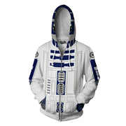 Cosplay Hoodie Jacket – Stormtrooper, Mandalorian, and Darth Vader Designs for Men’s Spring/Autumn Wear, Ideal for Halloween and Party Props