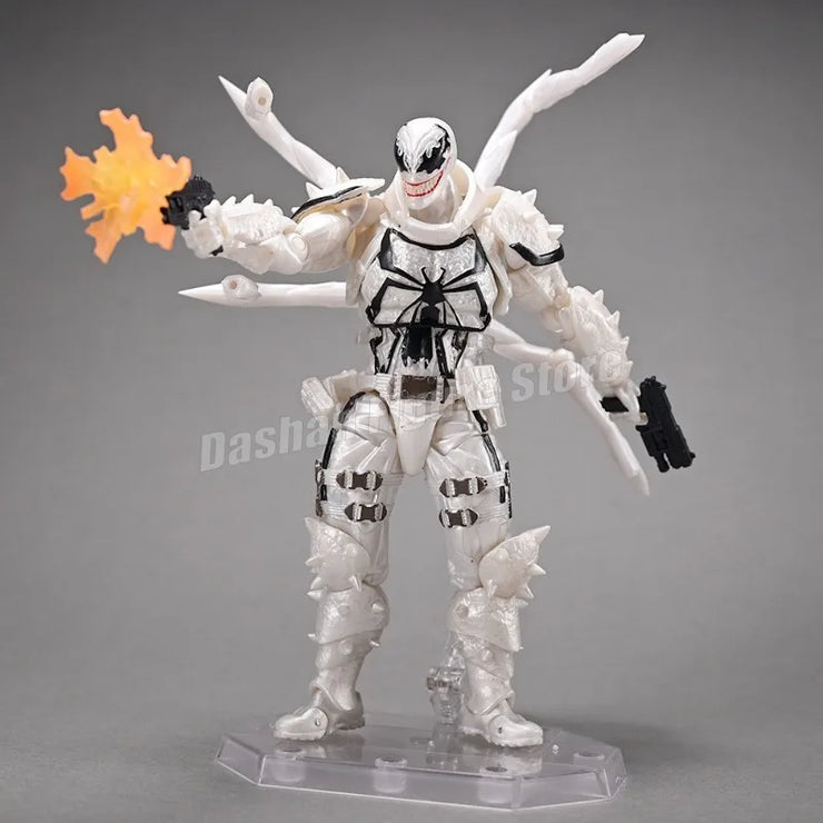 Amazing Yamaguchi Revoltech Agent Venom Action Figure – Superhero Eugene Thompson Model Toy, Perfect Gift Collection