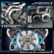 Engine Building Blocks Model Series Technical STEM Toys Moc Tank V8 Engine Supercar W16 Bricks Assembly Toy Set Kids Adults Gift