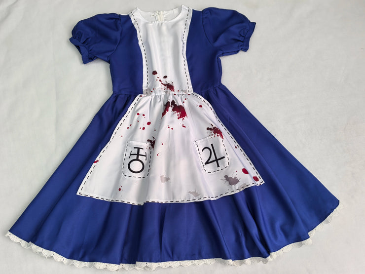 Alice Princess Cosplay Dress – Maid Apron Costume from Madness Returns for Women & Girls Halloween or Party Wear